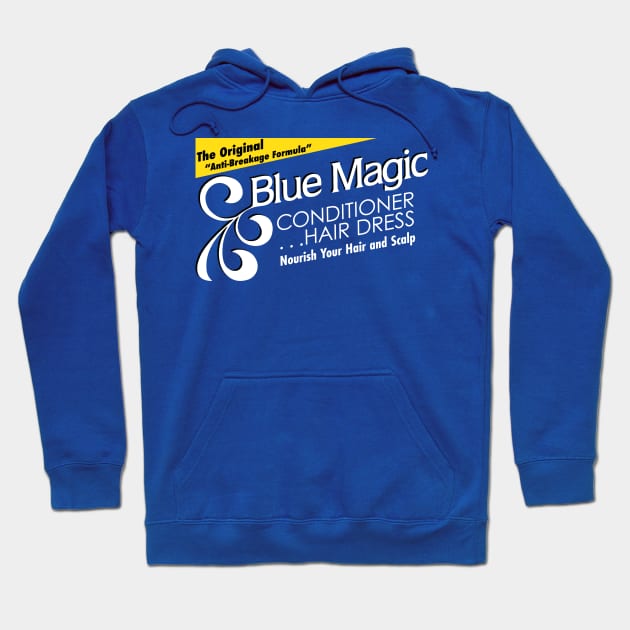 Blue Magic Hair Dress Hoodie by Nazonian